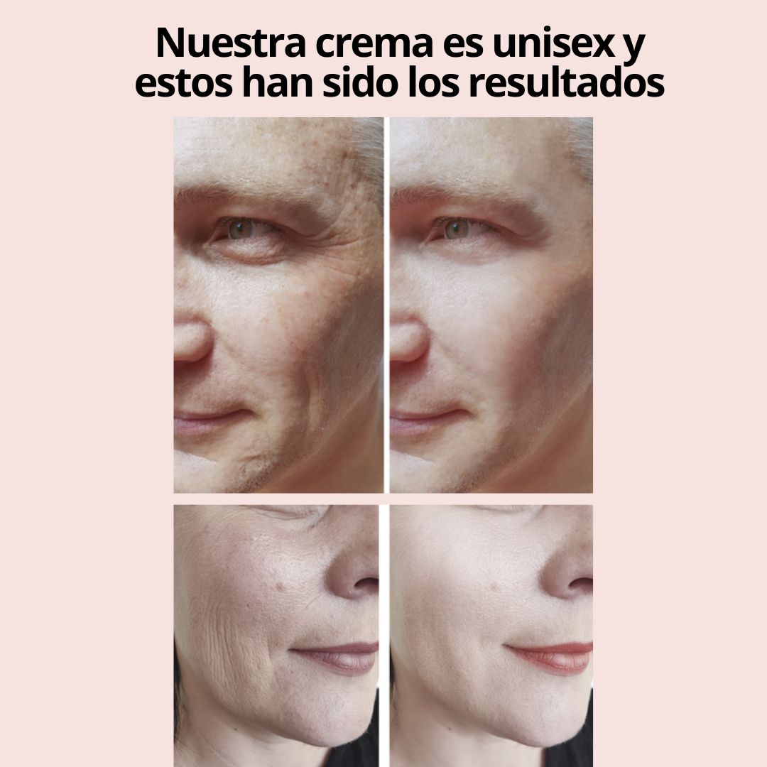 Crema Facial Anti Edad con Ácido Hialurónico, colágeno y elastina - Unisex (60g)